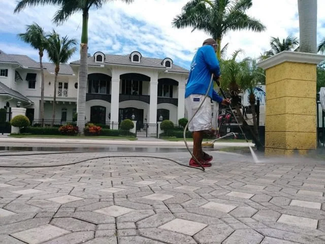 Pressure washing project 14